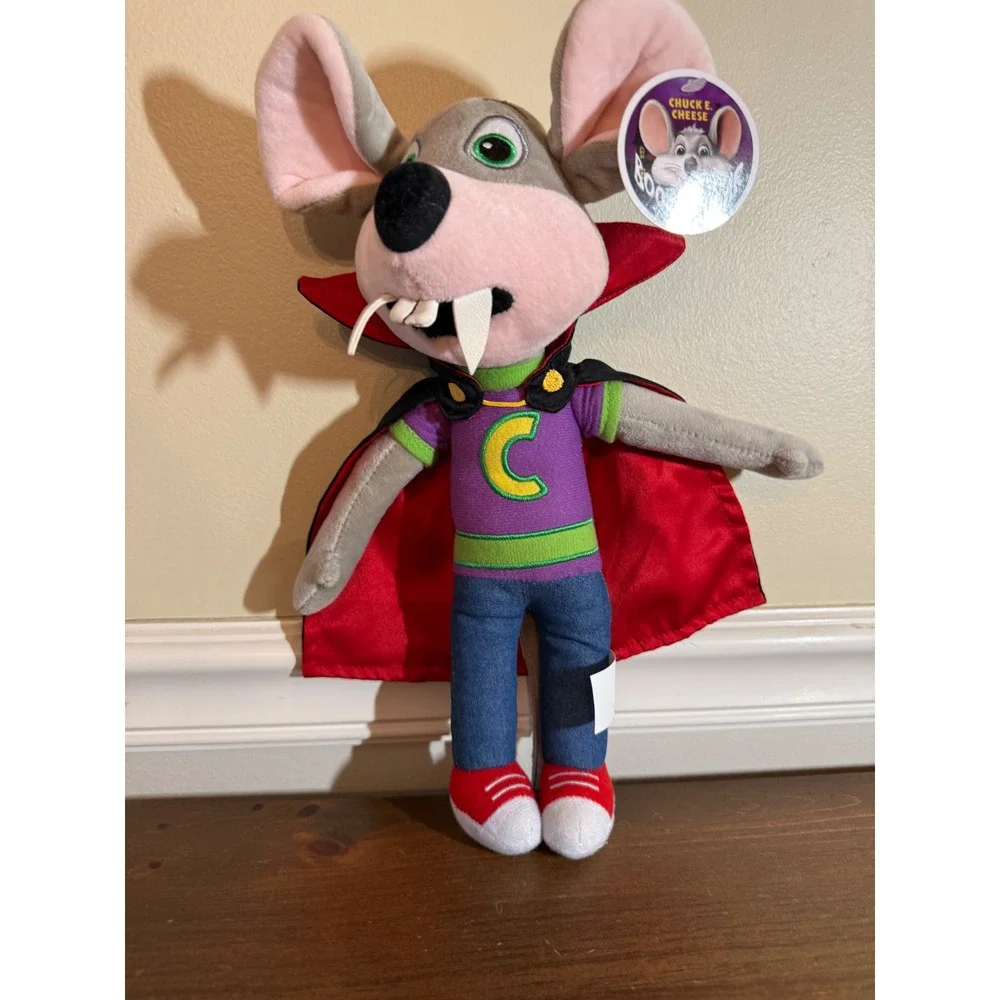 Chuck E. Cheese Boo-Tacular Vampire Plush Halloween Mascot Stuffed Animal NWT